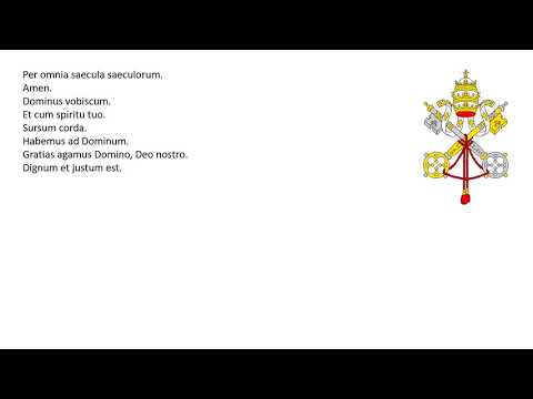 Missa Tridentina - 33 Praefatio