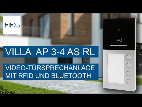 Produktvorstellung VILLA AP 3-4 AS RL - Aufputz-Türstation mit Bluetooth und RF ID / HHG GmbH