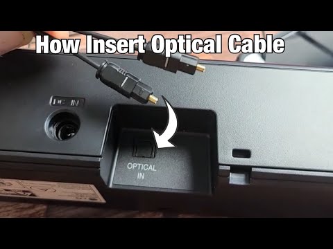 How to Put in an Optical Cable