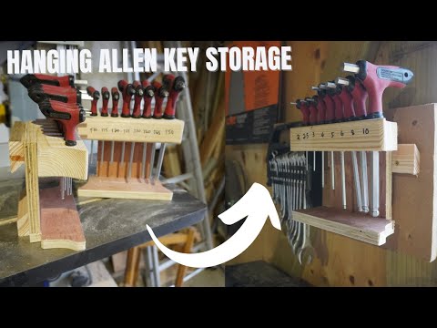 How to make Hangable Allen Key Storage that allows you to use them where they are needed