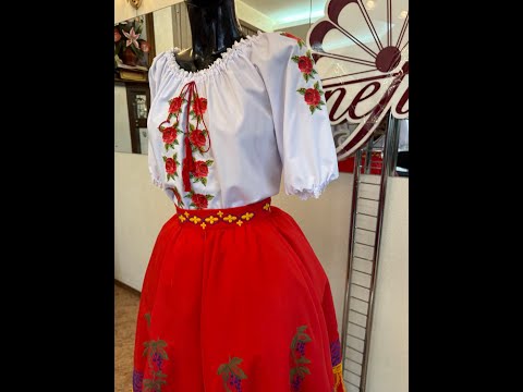 Молдавская национальная блуза J 0346(4804) - video 2