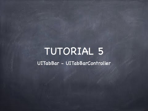 iOS Tutorial 5 "UITabBar - UITabBarController"
