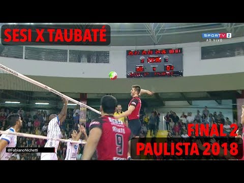 Sesi x Taubaté - Final - Paulista de Vôlei Masculino 2018