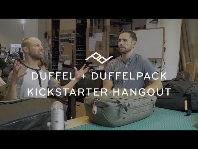 Video teaser for Kickstarter Hangout: Travel Duffel + Duffelpack Prototypes