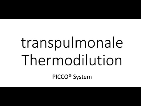 erweitertes Monitoring mit transpulmonaler Thermodilution z.B. mit dem Picco (r) System