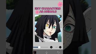 Drawing KNY characters as animals  #kny #knyedit #drawing