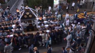 A Small Street Omikoshi Festival In Tokyo