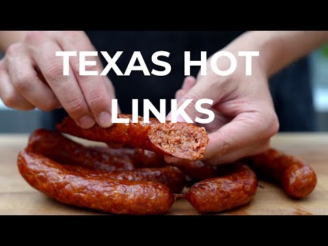 Texas Hot Links - Scharfer würziger geräucherter Leckerbissen
