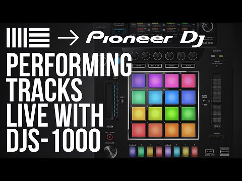 From Ableton into the Pioneer DJS-1000,  performing tracks live!