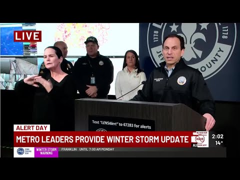FULL PRESS CONFERENCE: Officials give update on winter storm- Saturday, Jan. 24.