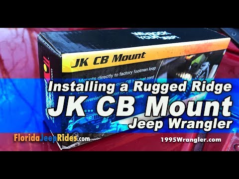 Installing a Rugged Ridge JK CB Mount Jeep Wrangler