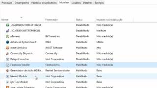 Desativar programas de inicialização automática - Windows 10