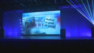 preview picture of video 'Lasershow heropening VDL Nedcar'