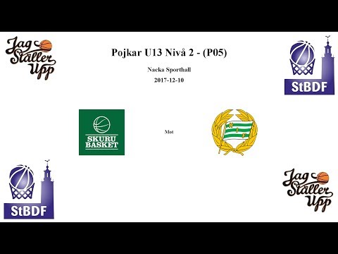 Skuru Basket (P05) mot Hammarby Basket - 2017-12-10