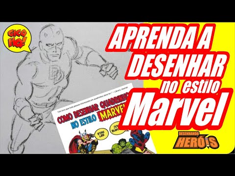 FIZ UM EXERCÍCIO DO LIVRO COMO DESENHAR NO ESTILO MARVEL!