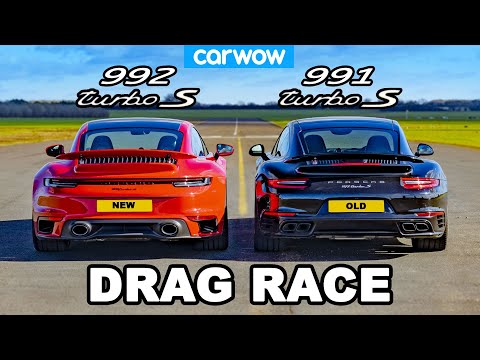 Porsche 911 Turbo S 992 v 991 - DRAG RACE *New v Old*