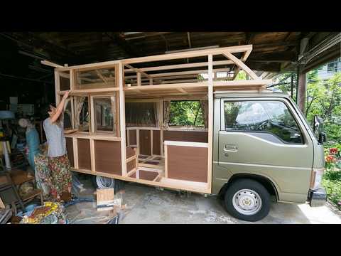 Mann Verwandelt Alten Pickup-Truck In Tollen DIY-Camper | Von Anfang bis Ende von @yudaikawase