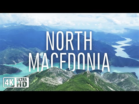 North Macedonia, 4K UHD (Flying over the Balkans). Relaxing music with beautiful nature.