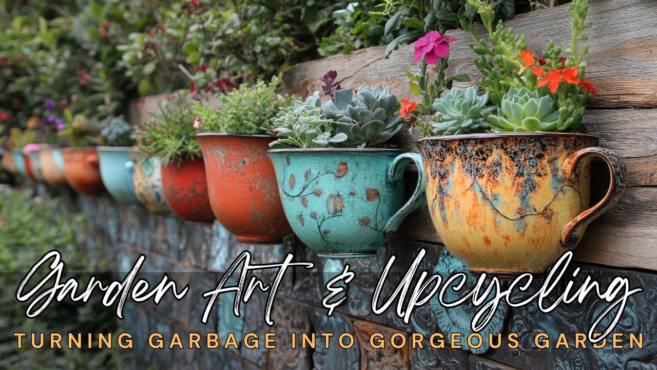 🌸♻️ DIY Garden Art & Creative Upcycling Ideas: Turning Garbage into Gorgeous Garden Decor