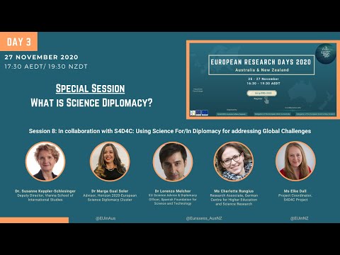 What is Science Diplomacy? | European Research Days 2020 - Aus & NZ