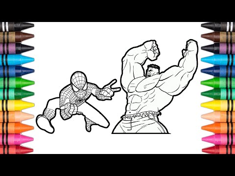 SPIDER-MAN VS HULK Coloring Page #282 - Distrion & Electro-Light - Rubik [NCS Release]