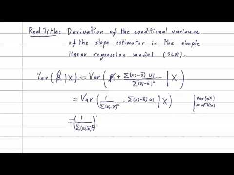 ECO375F - 2.6 - Variance of the Slope Estimator (β1)