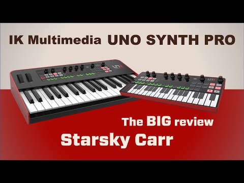 IK Multimedia UNO Synth Pro Desktop 32-Key Analog Synthesizer 2021 - Black with White Keys image 8