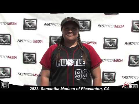 2022 Samantha "Sammie" Madsen Catcher and First Base Softball Skills Video - Lady Hustle