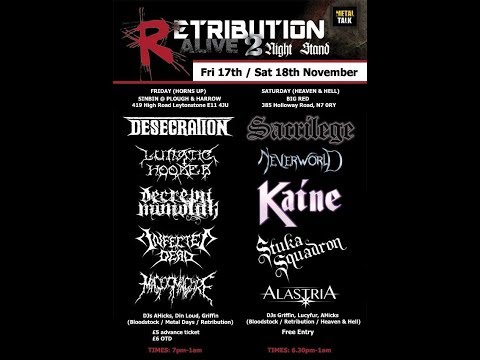 Decrepit Monolith @ Retribution Alive, The Plough And Harrow, Leytonstone 17th November 2017