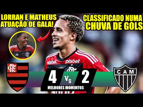 MELHORES MOMENTOS - FLAMENGO 4x2 ATLÉTICO-MG - BRASILEIRÃO SUB20 GOLS MATHEUS GONÇALVES / IAGO / GUI