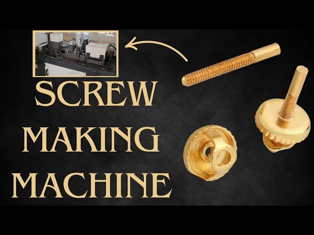 Micro Screw Making Machine - Micro Screw Making Jewellery Machine ...