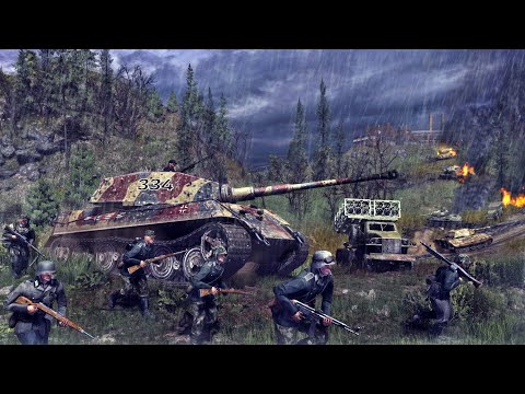 German Heavy Tank Battalion break through Soviet Defense | Gates of Hell Ostfront