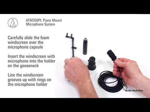 Audio-Technica ATM350PL Cardioid Condenser Microphone with Audio-Technica ATM350PL Cardioid Condenser Microphone with