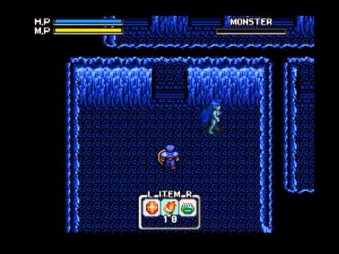 Brandish 2 (SNES) Boss 03 - Thunder Spirit (No Damage, No Magic)