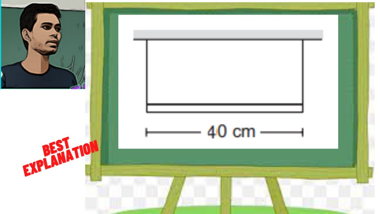 A uniform horizontal rod of length 40 cm and mass1.2 kg is supported by two identical wires as shown