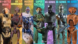 All 65 Battle Droid Variants in Star Wars | Incl. Vehicles and Starfighters