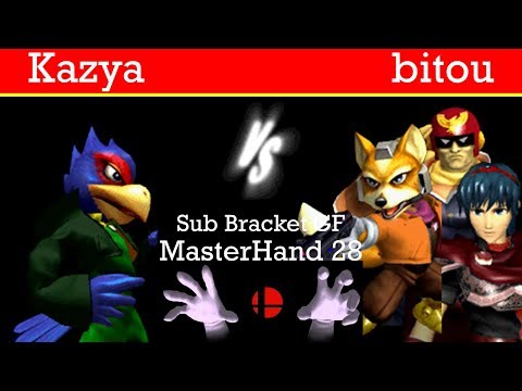 MasterHand 28 Sub Bracket GF - Kazya(Falco) vs. bitou(Fox,C.Falcon,Marth)