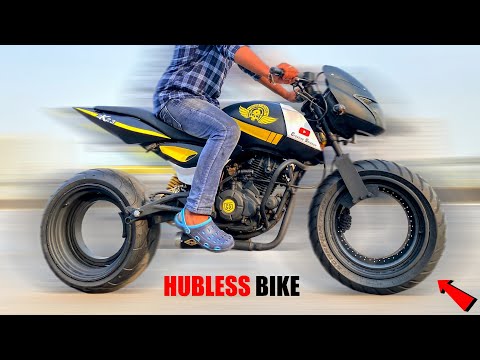 Making hubless motorcycle at home part-4 || @CreativeScienceOfficial