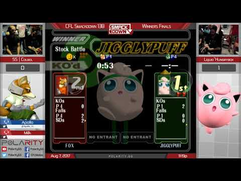 CFL Smackdown 138 Melee - Liquid`Hungrybox (Puff) vs SS | Colbol (Fox) - Winners Finals