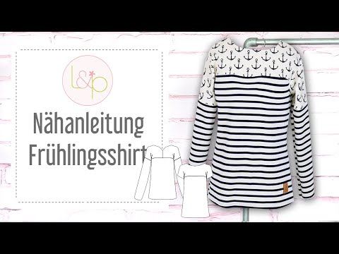 Nähanleitung lillesol Frühlingsshirt - ein Shirt mit überschnittenen Ärmeln nähen