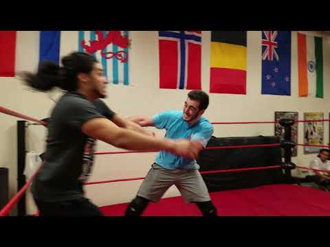 Jake Atlas working on his Tag Team high spot.