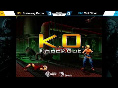 Rockaway Carter vs Vick Viper - KOF 2002UM Neo Geo World Tour Special Stage Magfest TOP-8