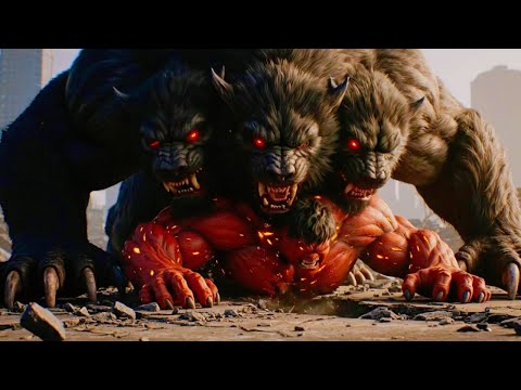 Red Hulk vs Three-Headed Hellhound CERBERUS | Legendary Monster Showdown! DEATH BATTLE!