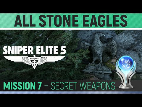 Sniper Elite 5 - Mission 7 - All Stone Eagle Locations 🏆 Secret Weapons