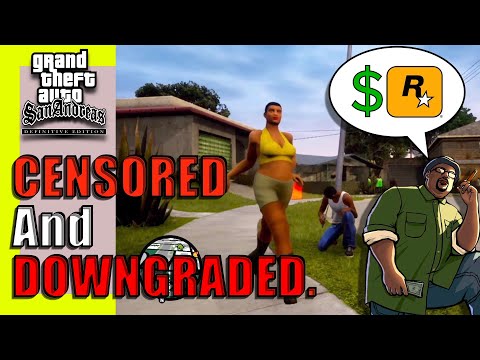 GTA Definitive Edition Trilogy - Censorship & Downgraded NPCs