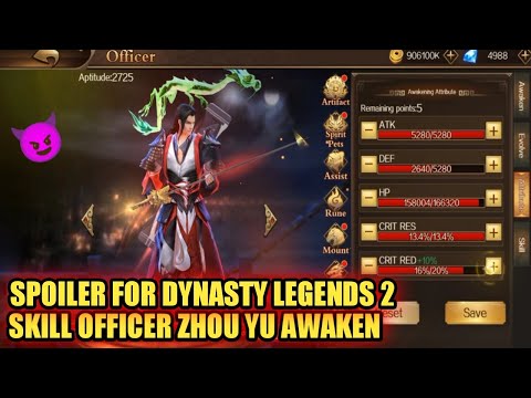OFFICER ZHOU YU AWAKEN DYNASTY LEGENDS 2?