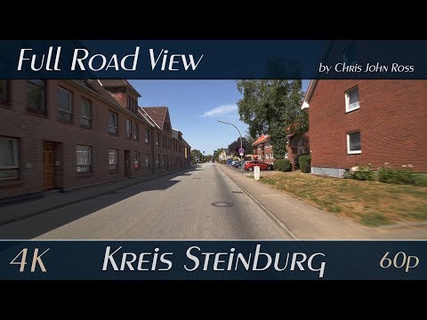 Kreis Steinburg, Germany: Glückstadt, Blomesche Wildnis - Bundesstraße, B431 - 4K (UHD/2160p/60p)