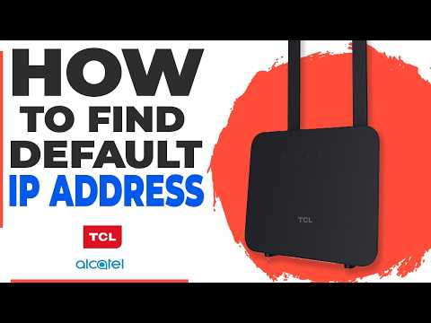 How to Find Your Wireless Router IP Address | TCL or Alcatel