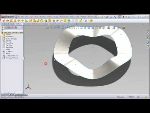 Solidworks - wave spring washer