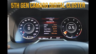 NEW AcarDash 5th Gen Camaro Digital LCD Instrument Cluster Install,  2010-2015 ALL Models